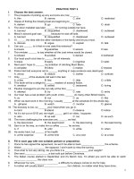 PRACTISE TEST BỒI DƯỠNG HỌC SINH GIỎI 9