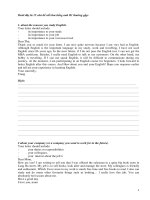 ÔN THI NÂNG NGẠCH CHUYÊN VIÊN CHÍNH 2020  MÔN TIẾNG ANH_viết thư b1