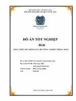 Phát triển hệ thống iot cho công nghiệp thông minh (đồ án tốt nghiệp) 