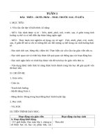 GIÁO ÁN MÔN TOÁN HKI 1 SÁCH CÁNH DIỀU