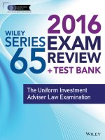 Wiley series 65 exam review 2016   test bank the uniform investment advisor law examination  4th edition 