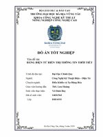 Bảng điện tử hiển thị thông tin thời tiết 