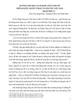 90 NĂM LÃNH ĐẠO CÁCH MẠNG VIỆT NAM VỚI NHỮNG BƯỚC NGOẶC VĨ ĐẠI CỦA DÂN TỘC