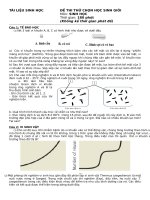 đề ôn tập thi hsg môn sinh học
