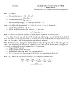 Đề thi thử tuyển sinh vào lớp 10 THPT môn Toán