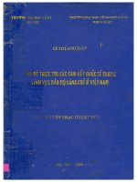 Vấn đề thực thi các cam kết quốc tế trong lĩnh vực bảo hộ sáng chế ở việt nam  
