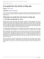6 bi quyet ban nha nhanh va duoc gia 