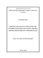 Đời sống tôn giáo giáo xứ đức mẹ vô nhiễm, giáo phận long xuyên, thị trấn hòn đất, huyện hòn đất tỉnh kiên giang 