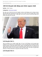 100 loi khuyen bat dong san khon ngoan nhat 