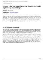 5 cach kiem tra xem nha dat co dang bi the chap ngan hang hay khong 