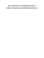 De cuong on tap hoa duoc 2