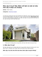 nha cap 4 la gi dac diem noi bat va mot so mau nha cap 4 duoc ua chuong 