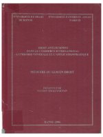 Droit anti dumping dans le commerce international la théorie générale et lapplication pratique  