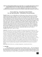 Nhân tố tổng hợp đại diện quản trị công ty tác động đến hành vi quản trị lợi nhuận của các công ty sản xuất niêm yết ở Việt Nam