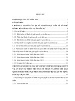 Luận văn pháp luật về đình chỉ giải quyết vụ án dân sự trong tố tụng dân sự việt nam
