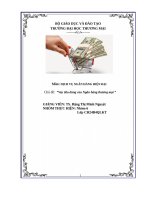 Thảo luận nhóm Dịch vụ  Ngân hàng hiện đại   Vay tiêu dùng ngân hàng thương mại