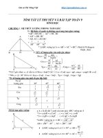 Tóm Tắt Lý Thuyết Và Bài Tập Môn Toán Lớp 9