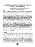 Ảnh hưởng của tính hữu hiệu của hệ thống kiểm soát nội bộ đến chất lượng thông tin kế toán quản trị tại các doanh nghiệp trên địa bàn thành phố Hồ Chí Minh