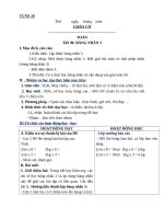 Giáo án lớp 2 tuần 20 năm học 2018 – 2019