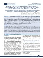 Khảo sát các yếu tố ảnh hưởng đến sự hài lòng của người bệnh về hoạt động tư vấn sử dụng thuốc tại nhà thuốc Bệnh viện Đa khoa Đồng Nai - năm 2018