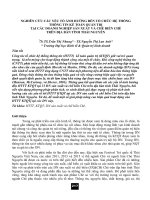 Nghiên cứu các yếu tố ảnh hưởng đến tổ chức hệ thống thông tin kế toán quản trị tại các doanh nghiệp sản xuất và chế biến chè trên địa bàn tỉnh Thái Nguyên