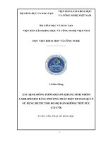 thạc sĩ xác định đồng thời một số kháng sinh nhóm carbapenem bằng phương pháp điện di mao quản sử dụng detector đo độ dẫn không tiếp xúc (CE c4d) 