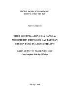 Thiết kế công cụ đánh giá năng lực mô hình hóa trong giải các bài toán chuyển động của lớp 5 (KLTN k41) 