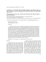 Đa hình các vùng biến đổi (Variable Region) VRs thuộc gen porA của vi khuẩn Neisseria meningitidis lưu hành tại khu vực miền Bắc Việt Nam