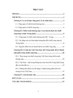 tiểu luận kinh tế khu vực chiến tranh thương mại – việt nam là tâm điểm của cuộc di cư chuỗi cung ứng toàn cầu 