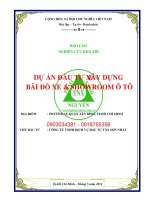 Báo cáo: Dự án đầu tư xây dựng bãi đỗ xe và showroom ô tô