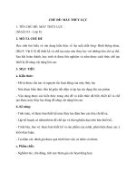 Giáo án dạy học STEM - máy thủy lực