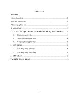 Vận dụng nguyên lí của sự phát triển trong hoạt động dạy học ở trường tiểu học và trong cuộc sống ”