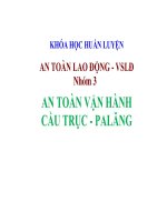Bài Giảng An Toàn Thiết Bị Nâng Cầu Trục Nhóm 3