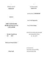 Tóm tắt luận văn thạc sĩ kỹ thuật: Nghiên cứu thiết kế hệ thống điều khiển máy ép nhựa bằng vít tải và chế tạo mô hình