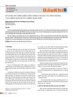 Áp dụng mô hình điện dung đánh giá mức độ ảnh hưởng của giếng bơm ép tới giếng khai thác