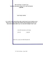 Các nhân tố ảnh hưởng đến lợi ích kế toán trong giai đoạn sau triển khai hệ thống hoạch định nguồn lực doanh nghiệp (ERP) tại các doanh nghiệp việt nam tt 