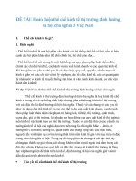 Hoàn thiện thể chế kinh tế thị trường định hướng xã hội chủ nghĩa ở Việt Nam