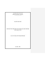 Giáo dục phát triển bền vững trong dạy học sinh học trung học cơ sở (luận văn thạc sĩ sư phạm sinh học) 