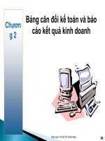 Bài giảng Nguyên lý kế toán: Chương 2 - Ths. Hồ Thị Thanh Ngọc