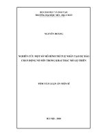 Nghiên cứu một số mô hình trí tuệ nhân tạo dự báo chấn động nổ mìn trong khai thác mỏ lộ thiên (tt) 