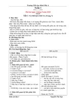 Giao an Toan 1 Vi su binh dang trong giao duc Tuan 1