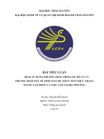 Đề tài: Sử dụng phương pháp thống kê mô tả và phương pháp dãy số thời gian để phân tích thực trạng nguồn lao động và việc làm tại địa phương