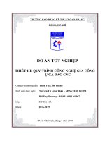 Đồ án công nghệ chế tạo máy Ổ gá dao cnc - Thiết kế quy trình công nghệ gia công chi tiết Ổ gá dao cnc. Full Bản vẽ 2D