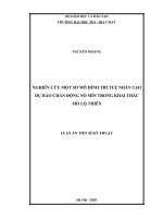 Nghiên cứu một số mô hình trí tuệ nhân tạo dự báo chấn động nổ mìn trong khai thác mỏ lộ thiên 