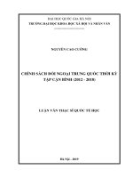Chính sách đối ngoại trung quốc thời kỳ tập cận bình (2012   2018) 