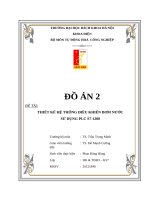 Đồ án môn tự động hóa công nghiệp: Thiết kế hệ thống điều khiển bơm nước sử dụng PLC S7 – 1200