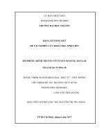 Đề tài nghiên cứu khoa học sinh viên: Mô phỏng kênh truyền vô tuyến số bằng Matlab