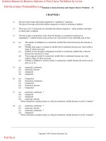 Solution manual for business statistics a first course 7th edition by levine 