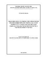Nhận diện rào cản trong việc hình thành doanh nghiệp spin off trong các cơ sở nghiên cứu và đào tạo tại việt nam 