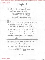 Solution manual for chemical process safety fundamentals with applications 3rd edition by crowl 